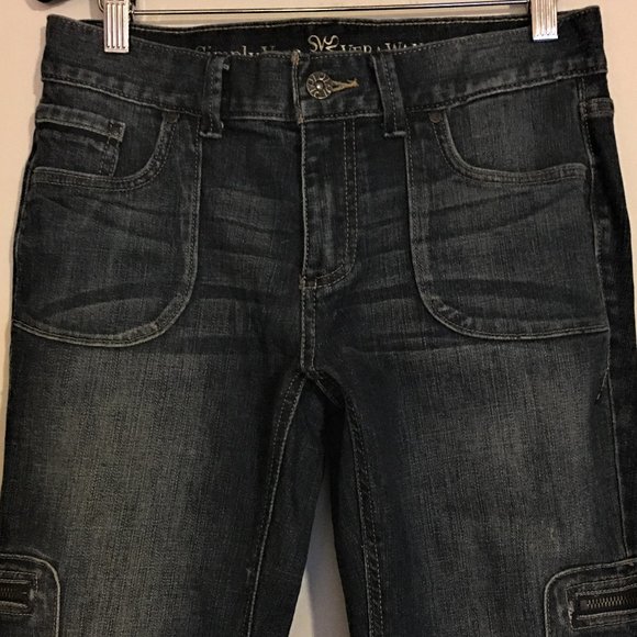 SIMPLY VERA Straight Leg Cargo Petite Jeans | 6P - Picture 3 of 15